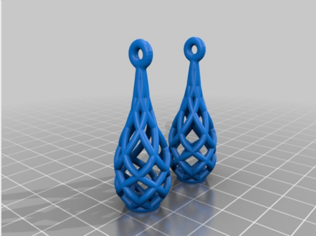  Liza's earrings  3d model for 3d printers