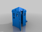  Police box dr. who babyyoda force  3d model for 3d printers