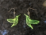 Modelo 3d de Colibrí pendientes para impresoras 3d