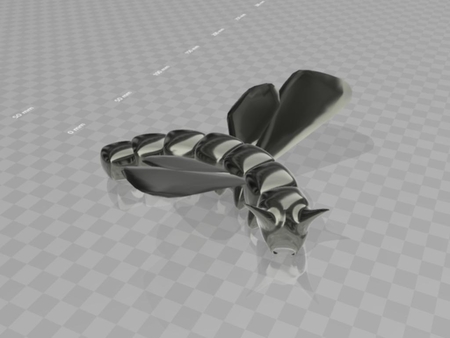  Seidenraupe - spinner with wings  3d model for 3d printers