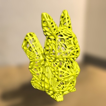  Voronoi pikachu  3d model for 3d printers