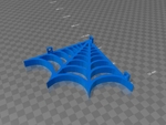  Spiderweb bookshelf - mobilephone shelf  3d model for 3d printers