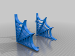  Spiderweb bookshelf - mobilephone shelf  3d model for 3d printers