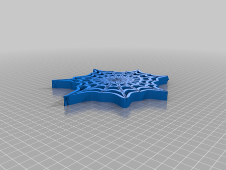 Modelo 3d de Spiderweb 2 de halloween para impresoras 3d