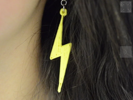 Earring model 0316 3D printable model9 3D model 3D printable