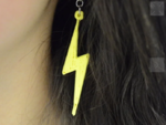  Lightning bolt earrings  3d model for 3d printers