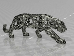  Panther organic holes  3d model for 3d printers