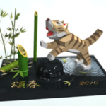  Attacking tiger  3d model for 3d printers