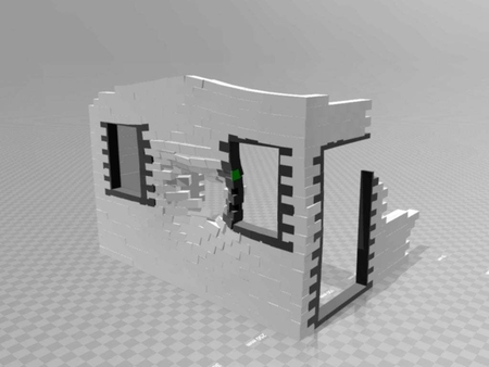 Modelo 3d de Roto de la casa terreno / bruchbude para impresoras 3d