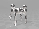 Modelo 3d de Cosa ico el ignominioso kugelzahnhund / inplants perro para impresoras 3d
