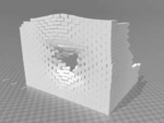 Shot brick wall 2 broken terrain  3d model for 3d printers