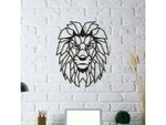  Lion wall sculpture 2d  3d model for 3d printers