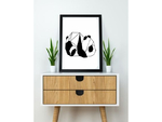  Panda wall sculpture 2d  3d model for 3d printers