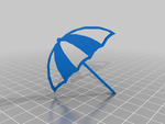  Umbrella  3d model for 3d printers