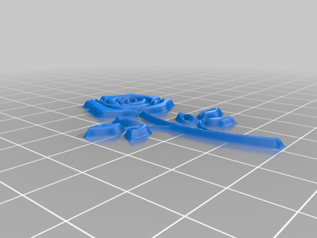  Rose  3d model for 3d printers