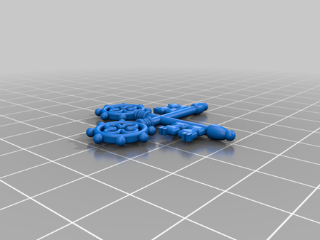  Deco key  3d model for 3d printers