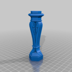  Six classical pedestals  3d model for 3d printers