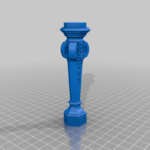  Six classical pedestals  3d model for 3d printers