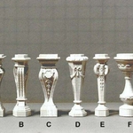  Six classical pedestals  3d model for 3d printers