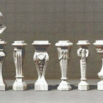  Six classical pedestals  3d model for 3d printers