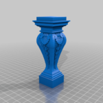  Six classical pedestals  3d model for 3d printers