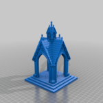  Victorian gazebo with dovecote  3d model for 3d printers