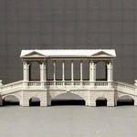 Modelo 3d de Un puente de palladio para impresoras 3d