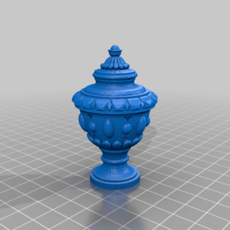  Six classical urns  3d model for 3d printers