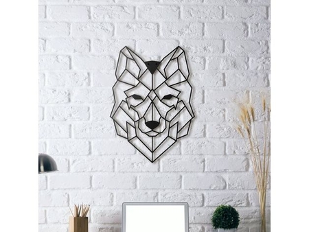  Wolf wall sculpture 2d  3d model for 3d printers