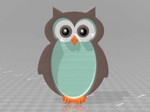  Owl - no supports  3d model for 3d printers