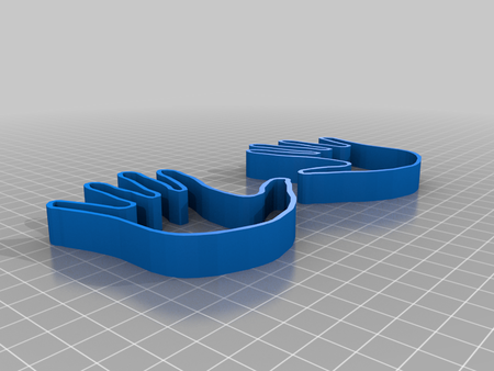  Hands cookie cutter  3d model for 3d printers