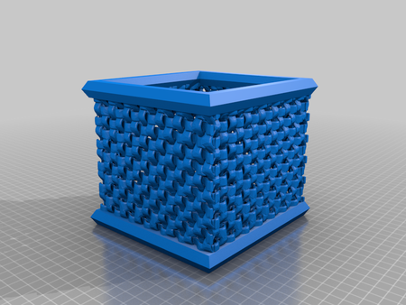 Modelo 3d de Se teje de la caja / flecht cuadro para impresoras 3d