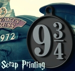  Harry potter's platform 9 3/4 charm!  3d model for 3d printers