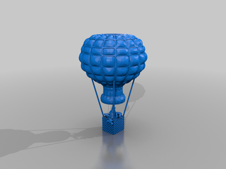  Hot air balloon and chicken  3d model for 3d printers