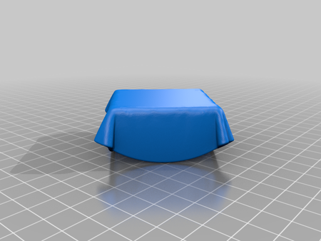  Round tablecloth over box  3d model for 3d printers