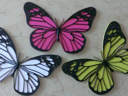  Butterfly  3d model for 3d printers