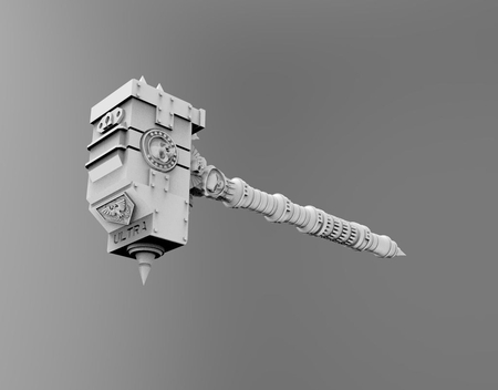  Hammer of mcrage  3d model for 3d printers