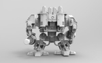 Modelo 3d de Super enojado vampírica cuadrado robot para impresoras 3d