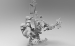Modelo 3d de Super viejo y sermones cuadrado robot con badass paliza palo para impresoras 3d