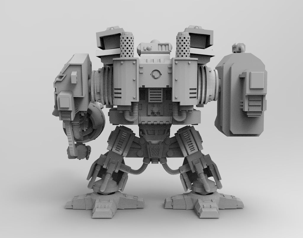 Super over-compensating boxy robot 3d model for 3d printers free