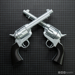  Cattleman revolver - colt model 1873 single action army revolver  3d model for 3d printers