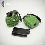  Lighter case - hand grenade shaped  3d model for 3d printers