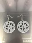  Heart tree earrings  3d model for 3d printers