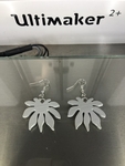  Earrings v8: 'leaf'  3d model for 3d printers