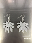  Earrings v8: 'leaf'  3d model for 3d printers