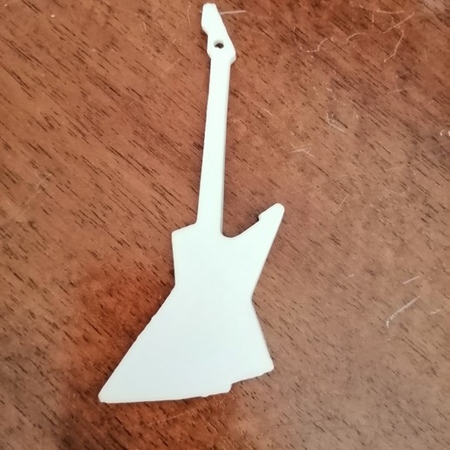 Modelo 3d de El explorador de guitarra llavero para impresoras 3d