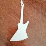  Explorer guitar keychain  3d model for 3d printers