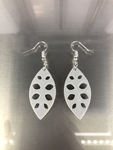  Earrings 'leaf art v2'  3d model for 3d printers