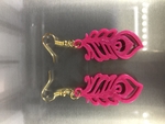 Modelo 3d de Aretes de plumas conjunto (dos modelos) para impresoras 3d