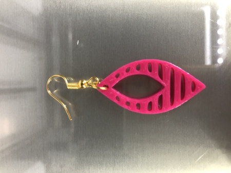  Earrings set: 'chique' (two files!)  3d model for 3d printers